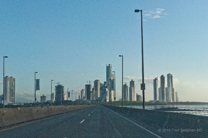 20101205_080401 D200.jpg - Panama skyline on drive to airport.  Note all the ongoing construction